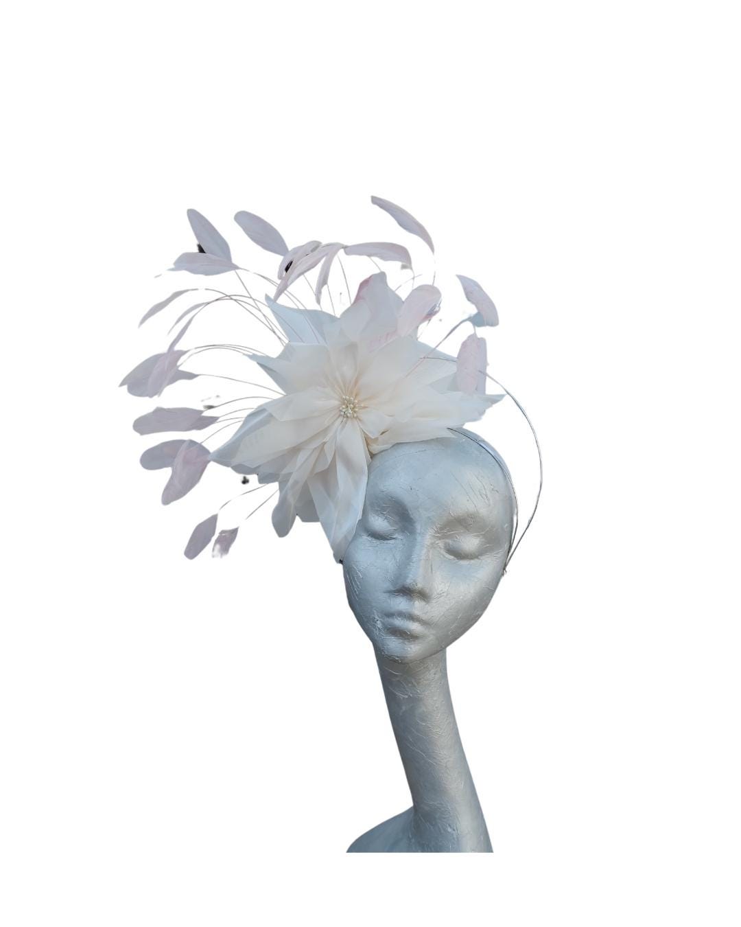Dream Ivory & Pale Pink Fascinator